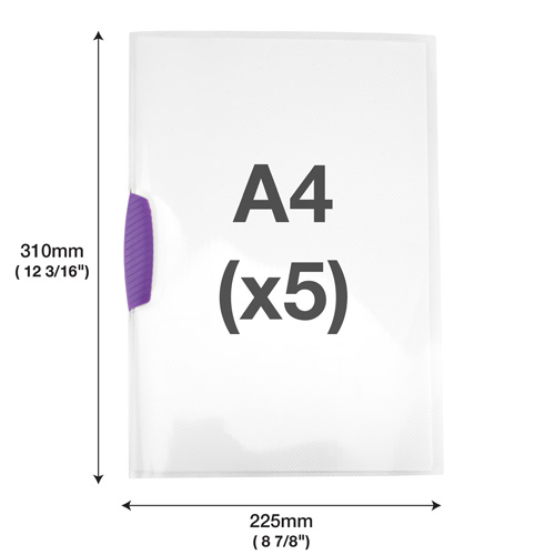 PivotClip File A4 - Clear - Pack of 5 – Image 5