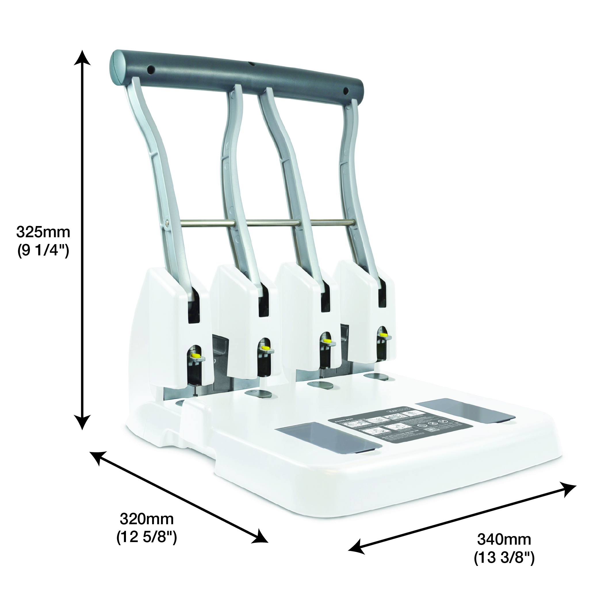 ECO P4400 High Capacity / Heavy Duty 4-Hole Punch - Soft White – Image 3
