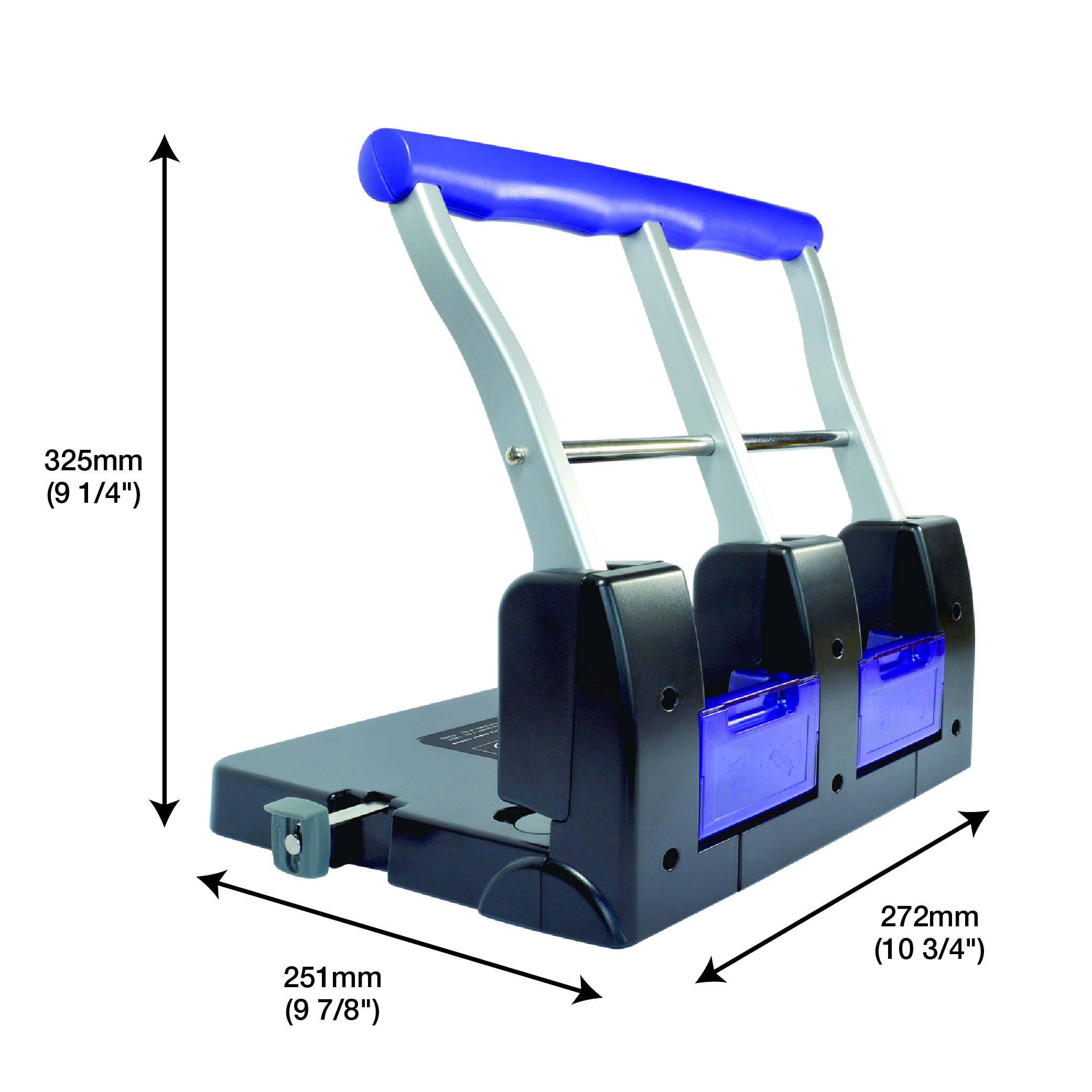 ECO P3100 Heavy Duty 3-Hole Punch - Black/Purple – Image 4