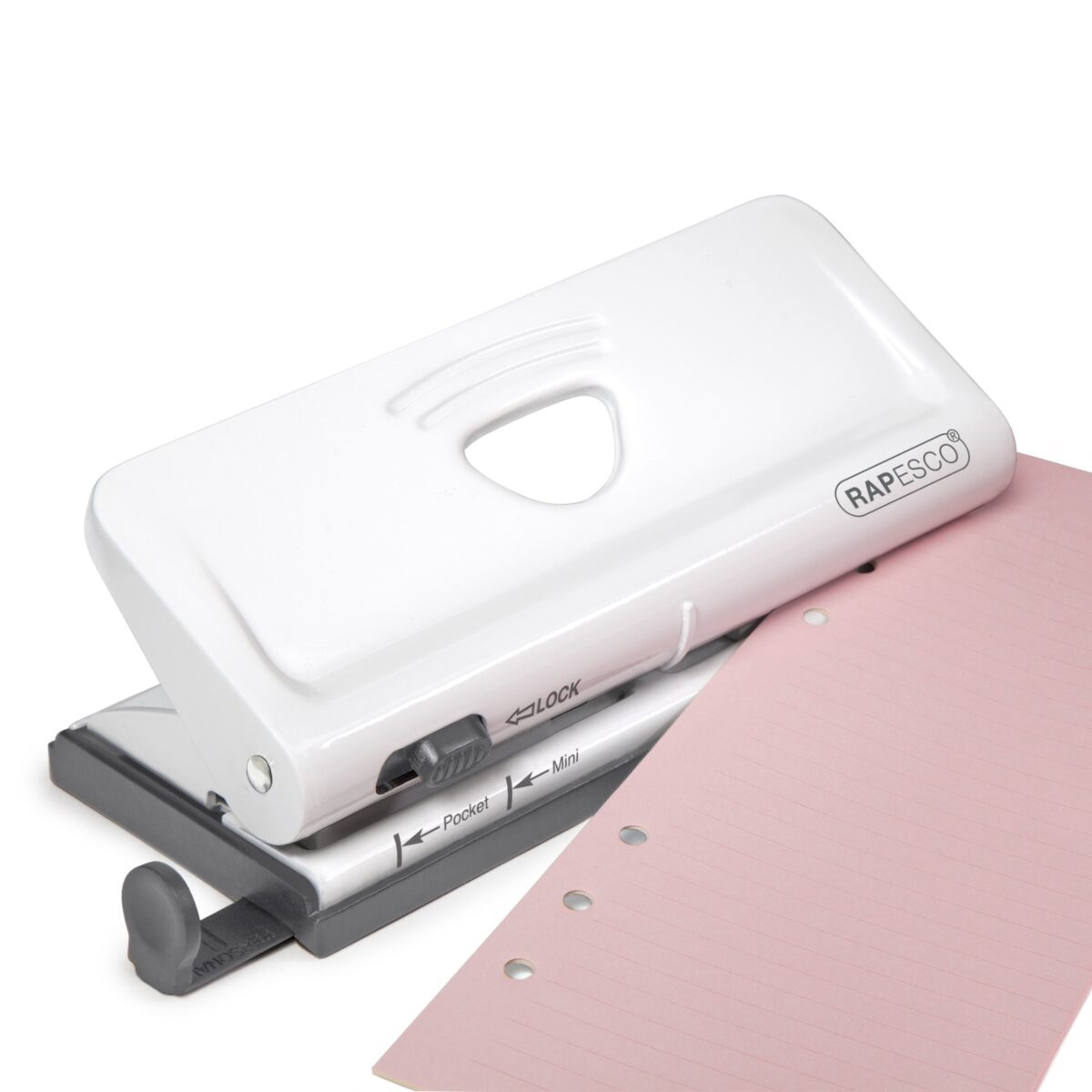 Adjustable 6-Hole Organiser/ Diary Punch - White – Image 3
