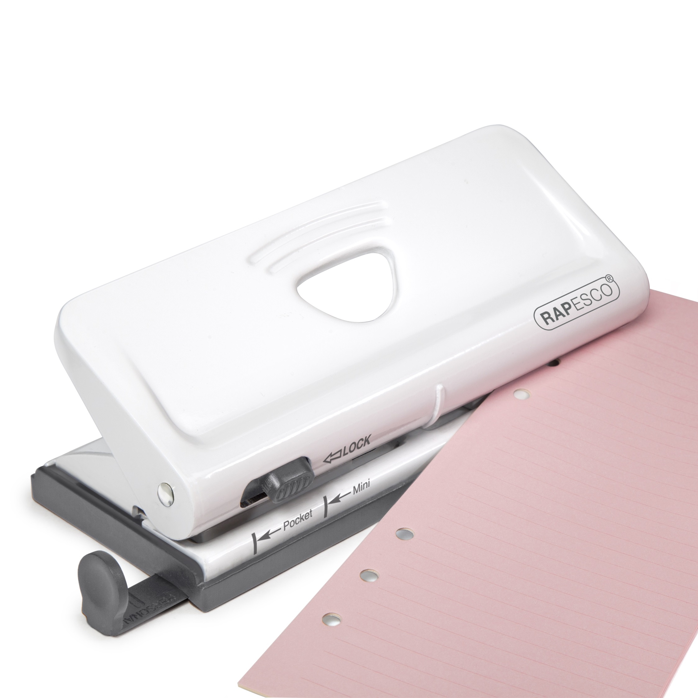 Adjustable 6-Hole Organiser/ Diary Punch - White – Image 3