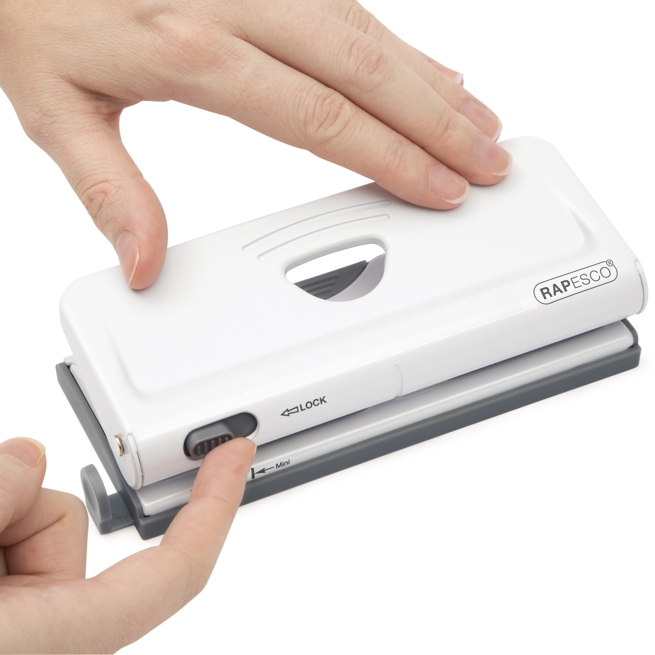 Adjustable 6-Hole Organiser/ Diary Punch - White – Image 4