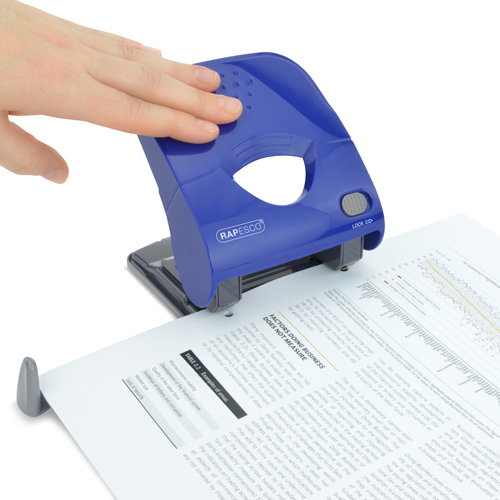 X5-40ps Less Effort 2-Hole Punch - Blue – Image 4