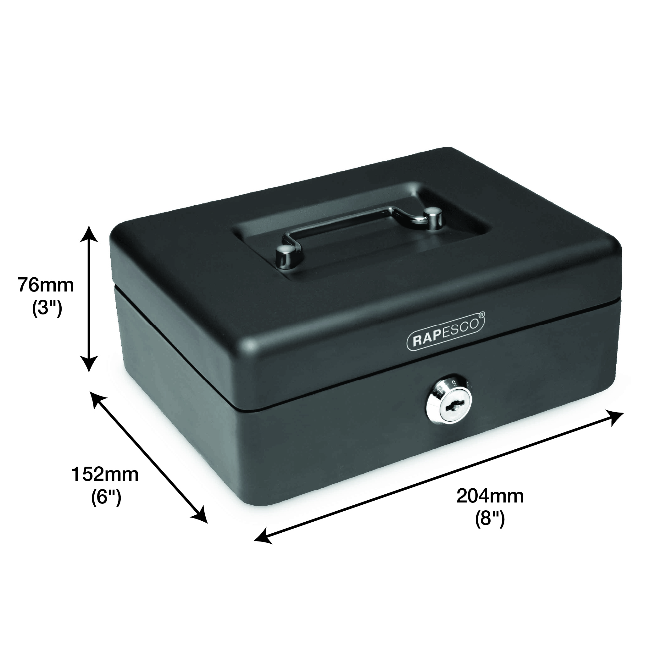 Cash Box 8" (20cm) - Black – Image 3