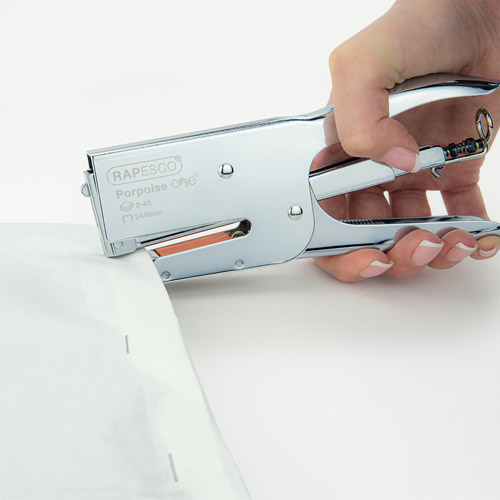 Porpoise ONE Stapling Plier & 1000 Staples 24/8mm and Storage Bag – Chrome – Image 5