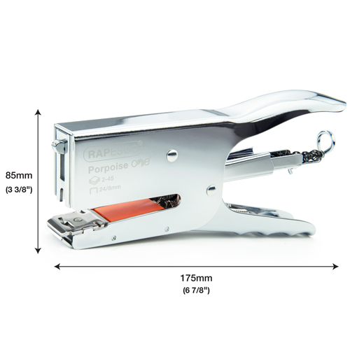 Porpoise ONE Stapling Plier & 1000 Staples 24/8mm and Storage Bag – Chrome – Image 8