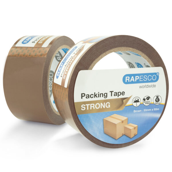 SCOTCH Pack Dévidoir d'emballage métal avec frein réglable et 2 rouleaux  adhésif 50 microns Havane BP503