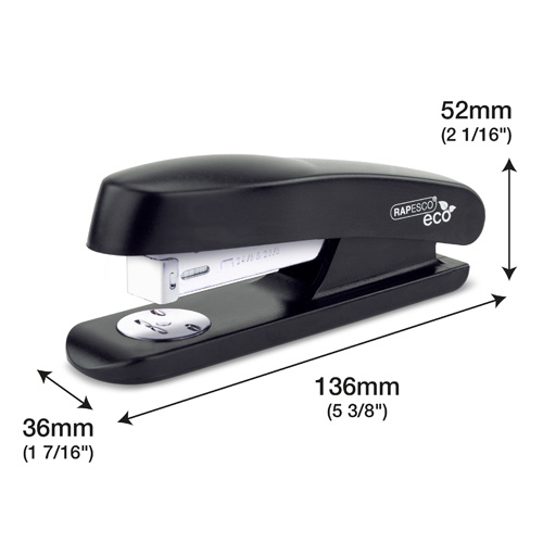 ECO GRS Recycled Half Strip Stapler - Black – Image 5