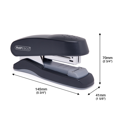 Flat Clinch Half Strip Stapler - Black – Image 2