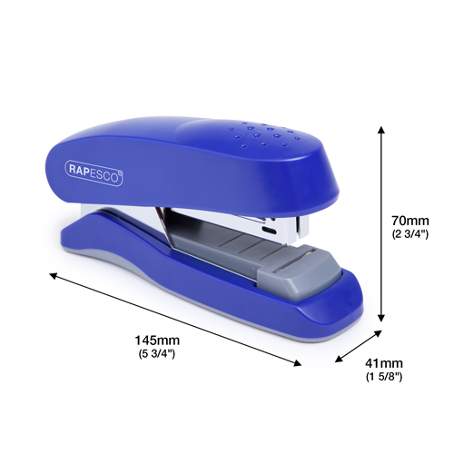 Flat Clinch Half Strip Stapler - Blue – Image 2