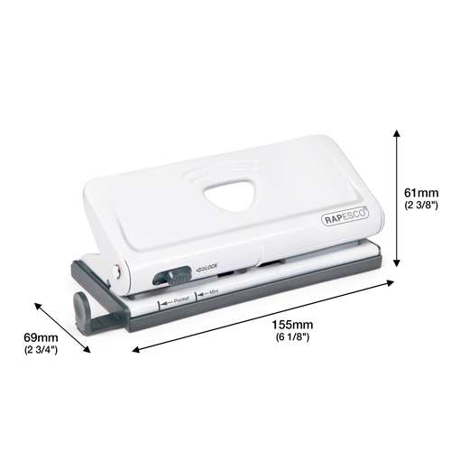 Adjustable 6-Hole Organiser/ Diary Punch - White – Image 2