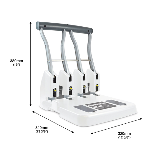 ECO P4400 High Capacity / Heavy Duty 4-Hole Punch - Soft White – Image 4
