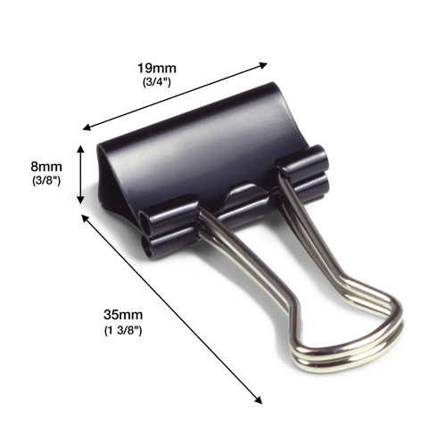 19mm Foldback Clips - Black - Pack of 80 – Image 4