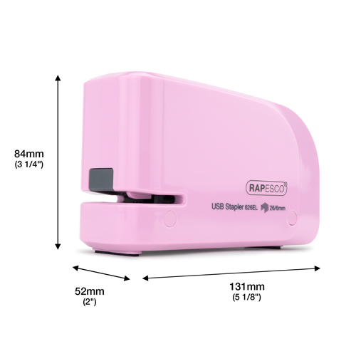 626EL Automatic USB Electric Stapler & 1000 26/6mm Staples - Candy Pink – Image 6