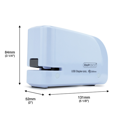 626EL Automatic USB Electric Stapler & 1000 26/6mm Staples - Powder Blue – Image 6