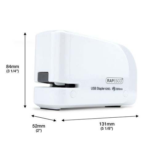 626EL Automatic USB Electric Stapler & 1000 26/6mm Staples - White – Image 6
