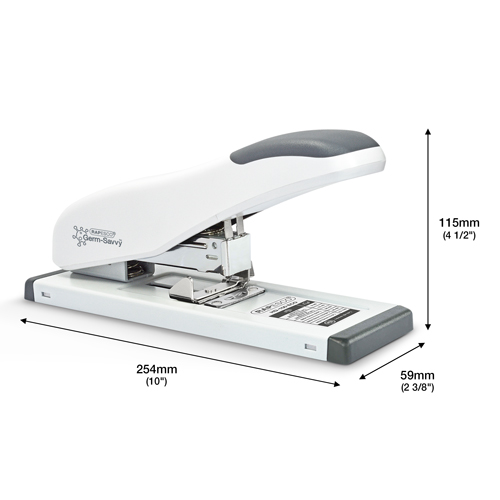Germ-Savvy® Antibacterial ECO HD-100 Stapler & Multipack of 3200 Staples Type 923 - Soft White – Image 6