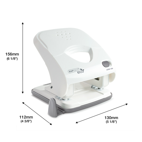 Germ-Savvy® Antibacterial X5-40ps ECO Less Effort 2-Hole Punch - Soft White – Image 6