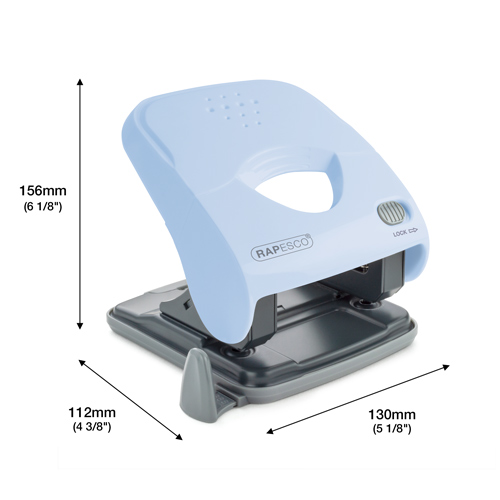 X5-40ps Less Effort 2 Hole-Punch - Powder Blue – Image 3