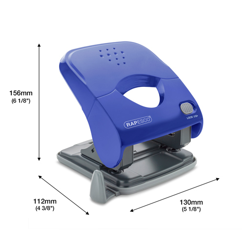 X5-40ps Less Effort 2-Hole Punch - Blue – Image 6
