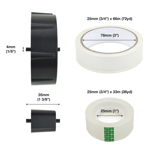 Tape Dispenser 25mm Core Wheel Replacement – Image 3