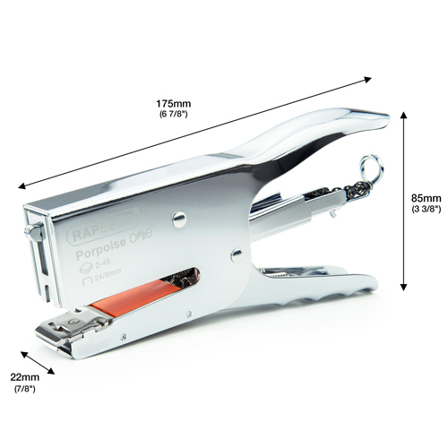 Porpoise ONE Stapling Plier & 1000 Staples 24/8mm – Chrome – Image 7