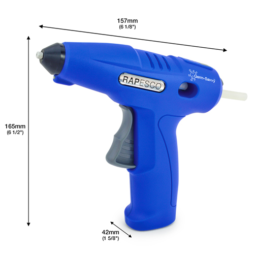Germ-Savvy® Antibacterial G4-7 USB Cordless Electric Hot Melt Glue Gun - Blue – Image 6