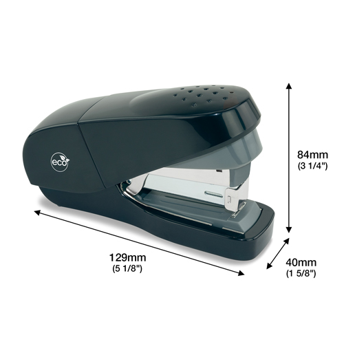 Germ-Savvy® Antibacterial ECO Less Effort Flat Clinch Stapler & 2000 Staples – Black – Image 6