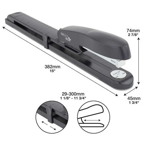 ECO GRS Long Arm Stapler - Black – Image 5