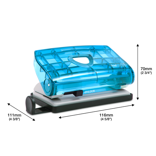 810-P 2-Hole Punch - Blue Transparent – Image 2
