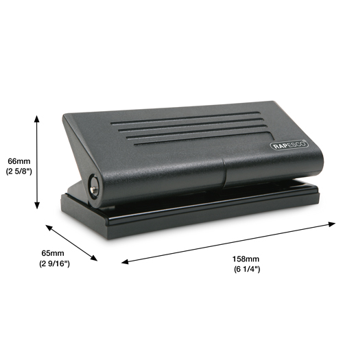 66-P 6-Hole Diary Punch - Black – Image 3